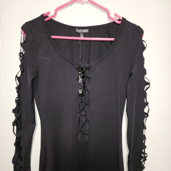 NWT Dolls Kill Sexxy Baby Girl, Cut Up Mini Dress - Picture 12 of 16